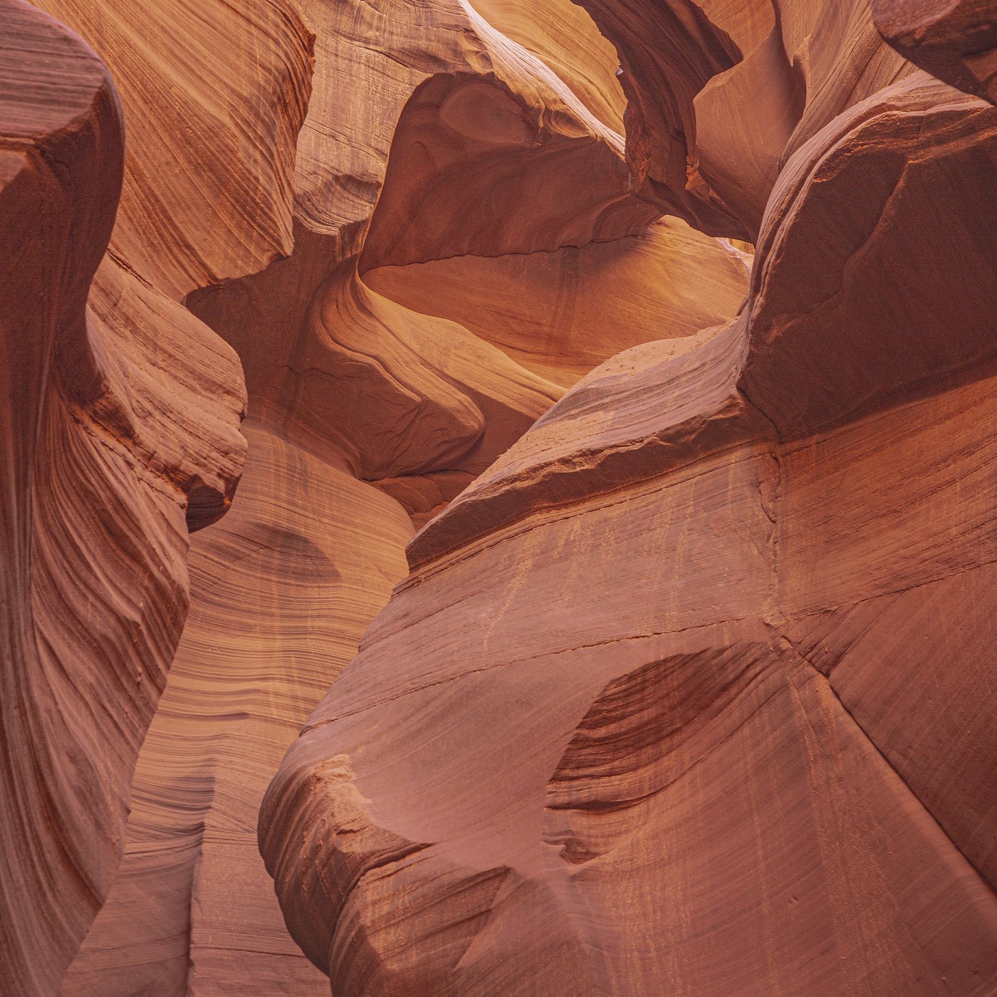 Antelope Canyon warm sandstone curves